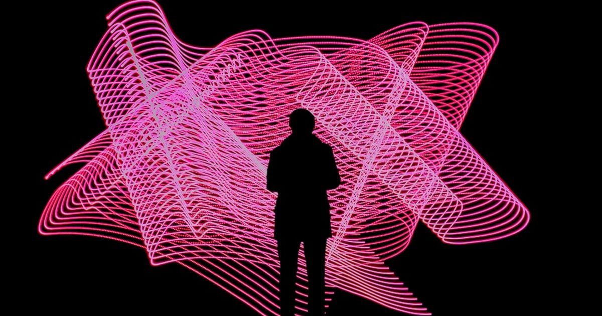Futuristic neon art prompt with Veo