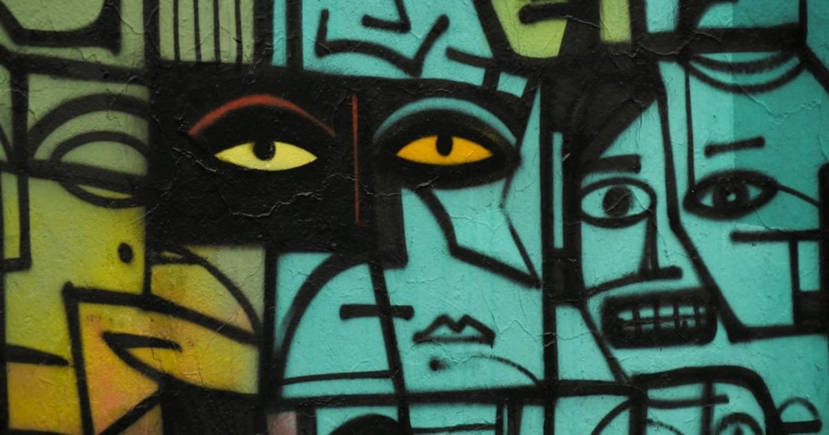 Generate a painting prompt combining African tribal art with futuristic sci-fi elements