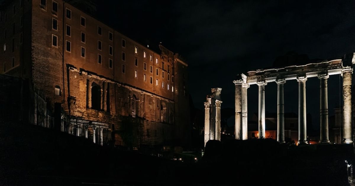 Greek Temple Lightning Strike VFX Prompt