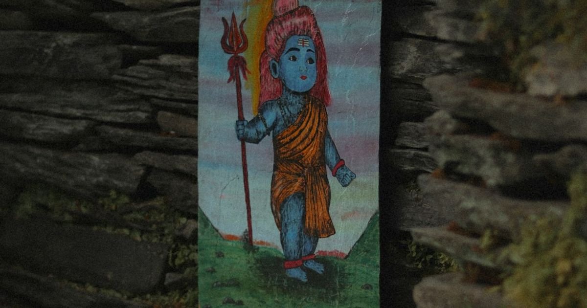 Lord Krishna Aesthetic Poster Veo Prompt