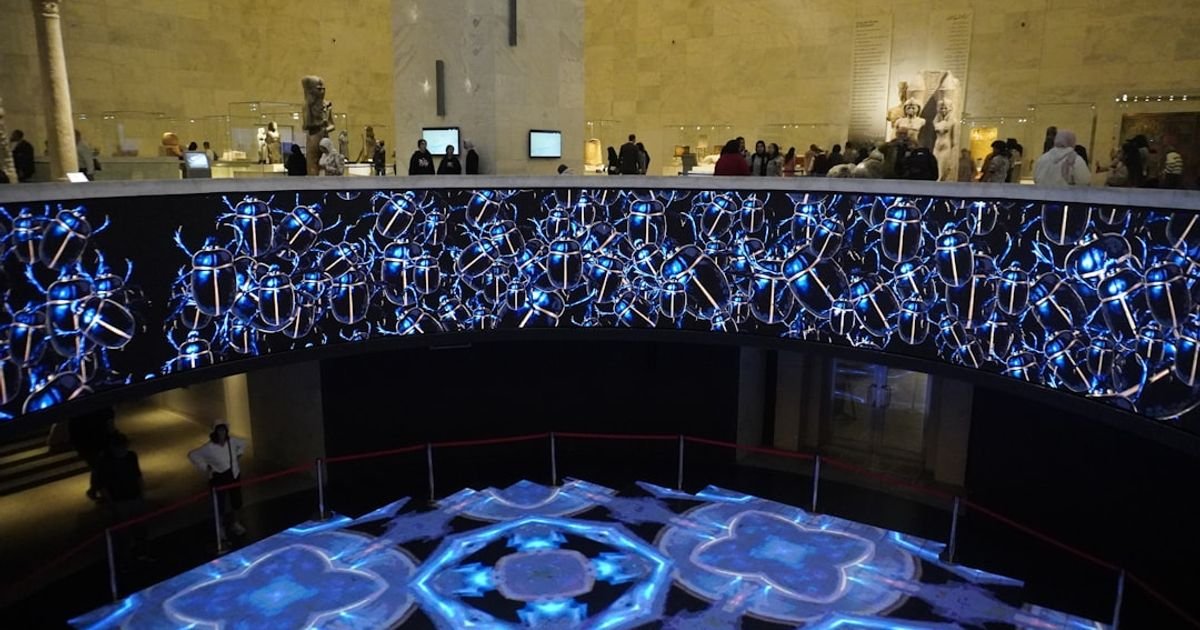 Space festival hologram prompt Veo
