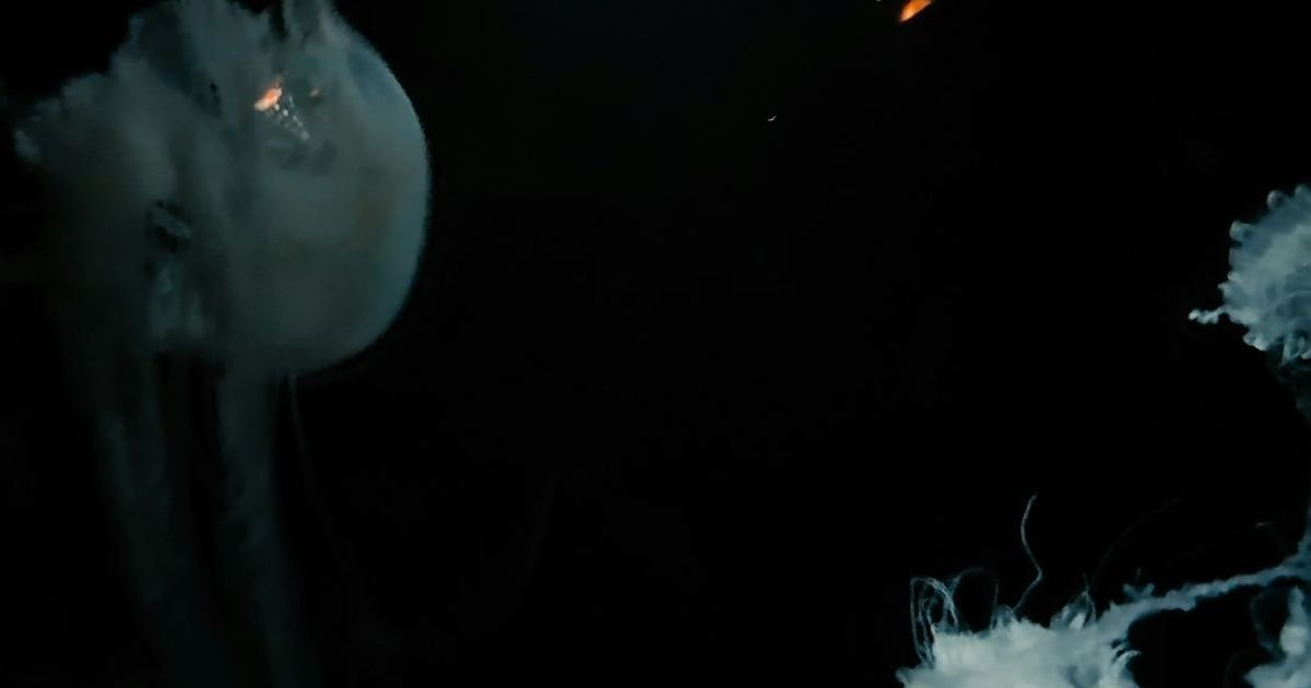 Underwater Bioluminescent Creature VFX Prompt