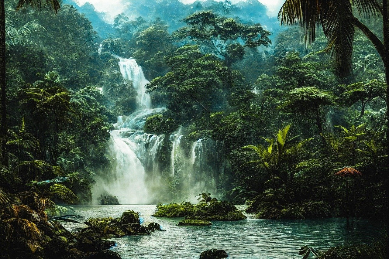 SHOWING A TEACUP MELTING INTO A FLOWING RIVER OF MERCURY