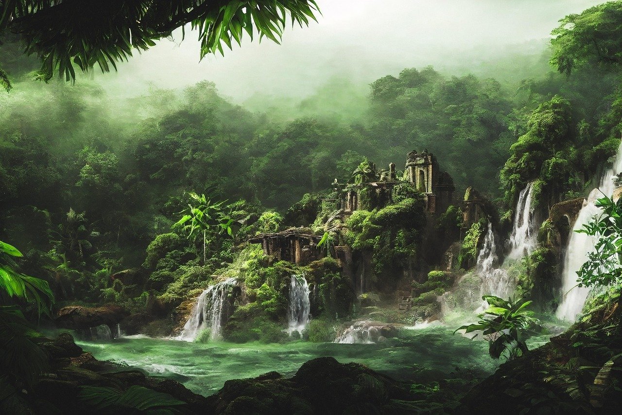 bioluminescent glowing plant life prompt