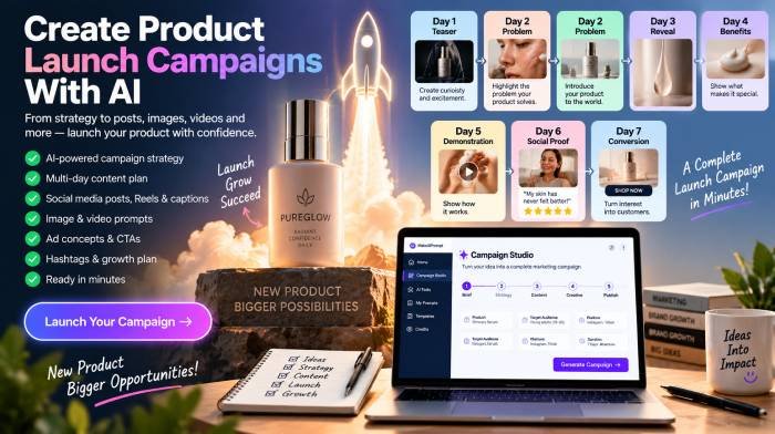 Create Product Launch Campaigns With AI